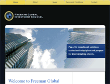 Tablet Screenshot of freemanglobal.com